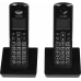 Р/Телефон Dect Alcatel S250 Duo ru black черный (труб. в компл.:2шт) АОН