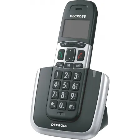 Р/Телефон Dect Decross DC1004 черный/серебристый АОН