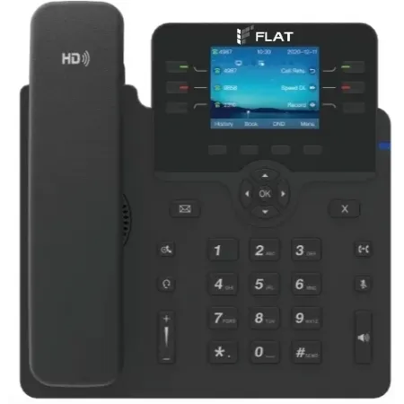 Телефон IP Флат Flat-Phone-B6    черный