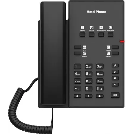 Телефон IP Fanvil H1-2 Wire черный