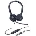 Гарнитура проводная Yealink UH42 Dual UC USB-C/A черный