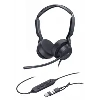 Гарнитура проводная Yealink UH42 SE Dual UC USB-C/A черный