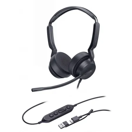 Гарнитура проводная Yealink UH42 SE Dual UC USB-C/A черный