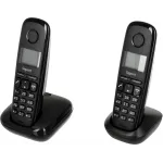 Р/Телефон Dect Gigaset A170 DUO черный (труб. в компл.:2шт) АОН