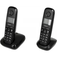 Р/Телефон Dect Gigaset A170 DUO черный (труб. в компл.:2шт) АОН