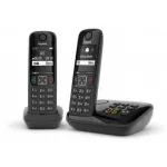 Р/Телефон Dect Gigaset AS690A DUO черный (труб. в компл.:2шт) автооветчик АОН