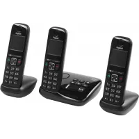 Р/Телефон Dect Gigaset AS690A Trio черный (труб. в компл.:3шт) автооветчик АОН