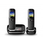 Р/Телефон Dect Panasonic KX-TGJ322RUB черный (труб. в компл.:2шт) автооветчик АОН