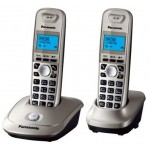 Р/Телефон Dect Panasonic KX-TG2512RUN платиновый (труб. в компл.:2шт) АОН