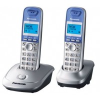 Р/Телефон Dect Panasonic KX-TG2512RUS серебристый (труб. в компл.:2шт) АОН