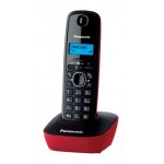 Р/Телефон Dect Panasonic KX-TG1611RUR красный/черный АОН