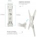 Кронштейн для телевизора Kromax ATLANTIS-40 белый 22"-65" макс.40кг настенный поворот и наклон