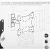 Кронштейн для телевизора Arm Media MARS-3 черный 20"-43" макс.20кг настенный поворот и наклон