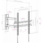 Кронштейн для телевизора Arm Media LCD-414 черный 26"-55" макс.35кг настенный поворот и наклон