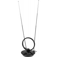Антенна телевизионная Harper ADVB-2969 30дБ активная черный каб.:1м