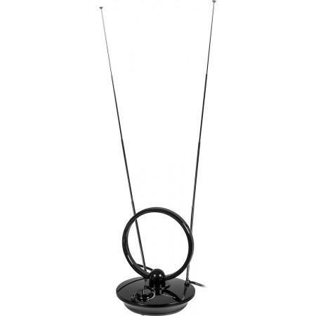 Антенна телевизионная Harper ADVB-2969 30дБ активная черный каб.:1м