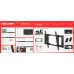 Кронштейн для телевизора Holder T4925-B черный 26"-55" макс.45кг настенный наклон