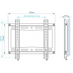 Кронштейн для телевизора Kromax IDEAL-5 белый 15"-47" макс.35кг настенный фиксированный