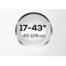 Кронштейн для телевизора Ultramounts UM811F черный 17"-43" макс.35кг настенный фиксированный