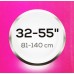 Кронштейн для телевизора Ultramounts UM832T черный 32"-55" макс.35кг настенный наклон