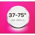 Кронштейн для телевизора Ultramounts UM834T черный 37"-75" макс.35кг настенный наклон