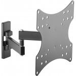 Кронштейн для телевизора Ultramounts UM877 черный 23"-42" макс.20кг настенный поворотно-выдвижной и наклонный