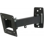 Кронштейн для телевизора Kromax OPTIMA-103 черный 10"-28" макс.25кг настенный поворотно-выдвижной и наклонный