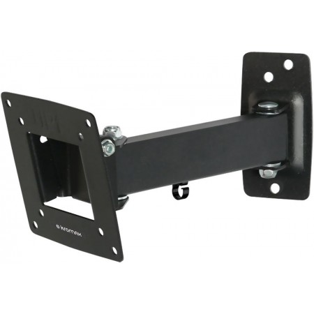 Кронштейн для телевизора Kromax OPTIMA-103 черный 10"-28" макс.25кг настенный поворотно-выдвижной и наклонный