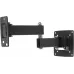 Кронштейн для телевизора Kromax OPTIMA-104 черный 10"-28" макс.25кг настенный поворотно-выдвижной и наклонный