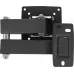 Кронштейн для телевизора Kromax OPTIMA-104 черный 10"-28" макс.25кг настенный поворотно-выдвижной и наклонный