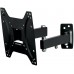 Кронштейн для телевизора Kromax OPTIMA-204 черный 15"-42" макс.25кг настенный поворотно-выдвижной и наклонный