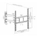 Кронштейн для телевизора Ultramounts UM872 черный 32"-55" макс.35кг настенный поворотно-выдвижной и наклонный