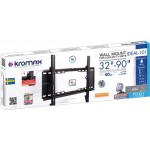 Кронштейн для телевизора Kromax IDEAL-101 черный 32"-90" макс.40кг настенный фиксированный