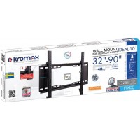 Кронштейн для телевизора Kromax IDEAL-101 черный 32"-90" макс.40кг настенный фиксированный