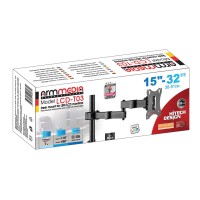 Кронштейн для мониторов Arm Media LCD-T03 черный 15"-32" макс.7кг настольный поворот и наклон верт.перемещ.