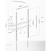 Кронштейн для телевизора Ultramounts UM878 черный 32"-55" макс.35кг настенный поворотно-выдвижной и наклонный