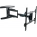 Кронштейн для телевизора Kromax ATLANTIS-60 черный 26"-65" макс.40кг настенный поворотно-выдвижной и наклонный