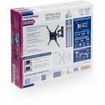 Кронштейн для телевизора Kromax OPTIMA-404 черный 15"-55" макс.35кг настенный поворотно-выдвижной и наклонный