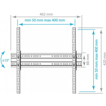 Кронштейн для телевизора Arm Media PLASMA-4 new черный 22"-65" макс.55кг настенный наклон