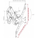 Кронштейн для телевизора Arm Media LCD-301 черный 15"-37" макс.30кг настенный поворот и наклон