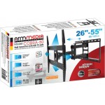 Кронштейн для телевизора Arm Media COBRA-50 черный 26"-65" макс.35кг настенный поворотно-выдвижной и наклонный