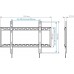 Кронштейн для телевизора Arm Media PT-100 черный 55"-100" макс.80кг настенный фиксированный