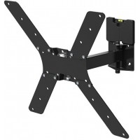 Кронштейн для телевизора Holder LCDS-5520-B черный 32"-55" макс.45кг настенный поворотно-выдвижной и наклонный