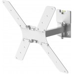 Кронштейн для телевизора Holder LCD-5520-B белый 32"-55" макс.45кг настенный поворотно-выдвижной и наклонный