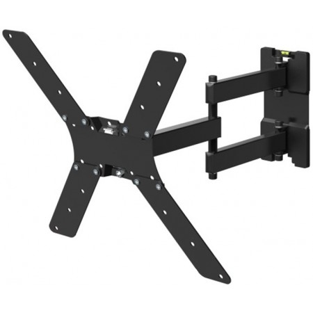 Кронштейн для телевизора Holder LCD-5566-B черный 32"-55" макс.45кг настенный поворотно-выдвижной и наклонный