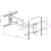 Кронштейн для телевизора Kromax DIX-20 черный 22"-65" макс.45кг настенный поворотно-выдвижной и наклонный
