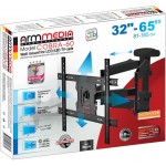 Кронштейн для телевизора Arm Media COBRA-60 черный 32"-65" макс.45кг настенный поворотно-выдвижной и наклонный