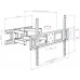 Кронштейн для телевизора Arm Media LCD-418 черный 32"-65" макс.35кг настенный поворотно-выдвижной и наклонный