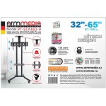 Подставка для телевизора Arm Media PT-STAND-9 черный 32"-65" макс.45кг напольный фиксированный