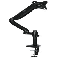 Кронштейн для мониторов ЖК Buro M10 черный 17"-27" макс.9кг крепление к столешнице поворот и наклон